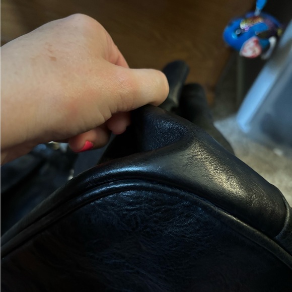 Juicy Couture Black Shoulder Bag with Gold Accents - Picture 6 of 15